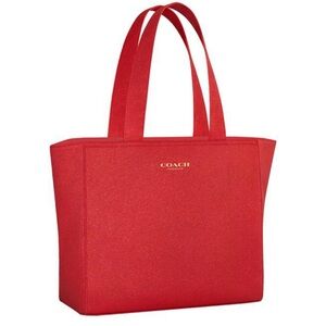 Coach Vibrant Red Tote Bag